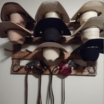The 9-Hatter: Horizontal Wall-Hanging Western Organization