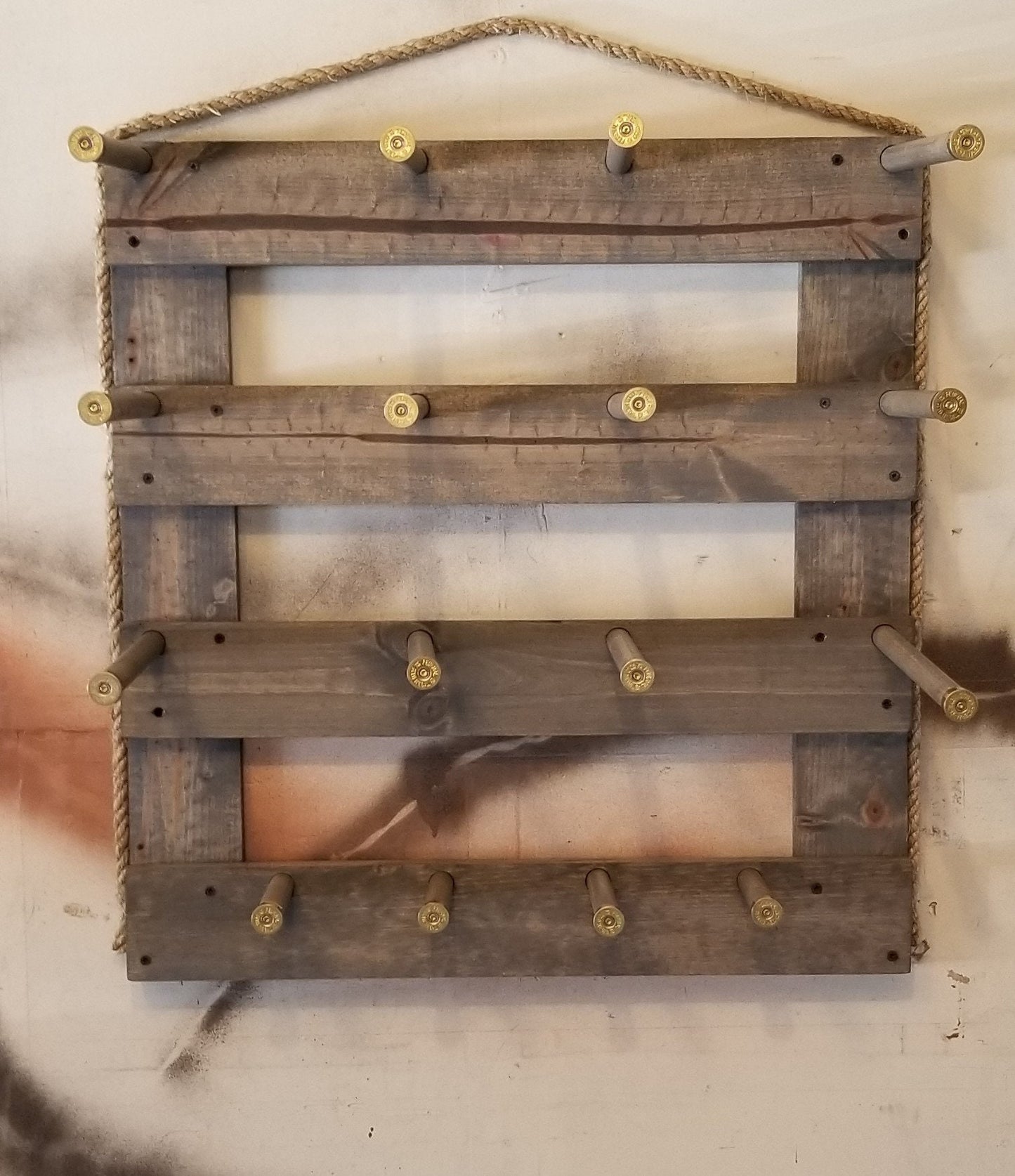 6 Cowboy Hat Rack Vertical | Cowboy Hat Holder | Rustic Western Hat Display | Handcrafted Wooden Organizer | Space-Saving Home Decor | Made in USA