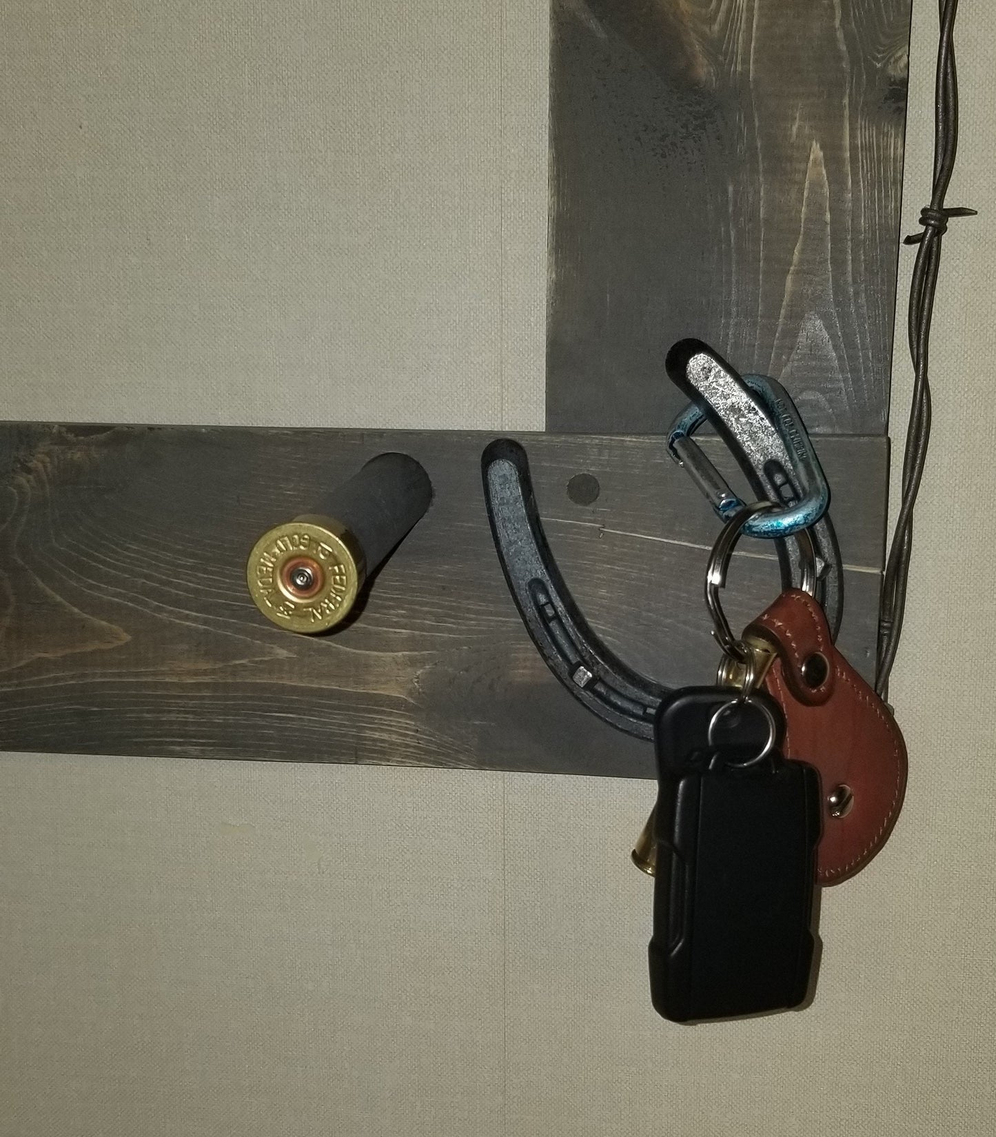 2 Cowboy Hat Rack Horizontal | Cowboy Hat Holder | Rustic Western Hat Display | Handcrafted Wooden Organizer | Space-Saving Home Decor | Made in USA