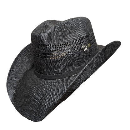 All Black Open-Weave Cowboy Hat