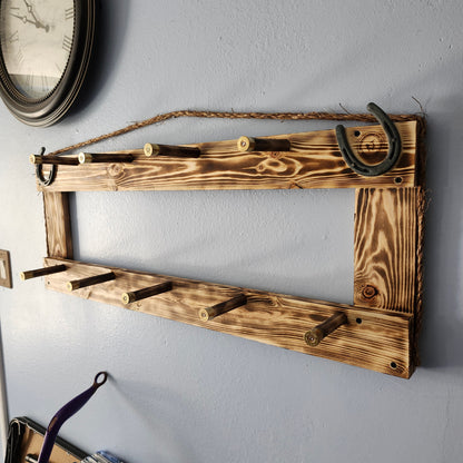 Coat Rack Rustic Western Display Handcrafted Wooden