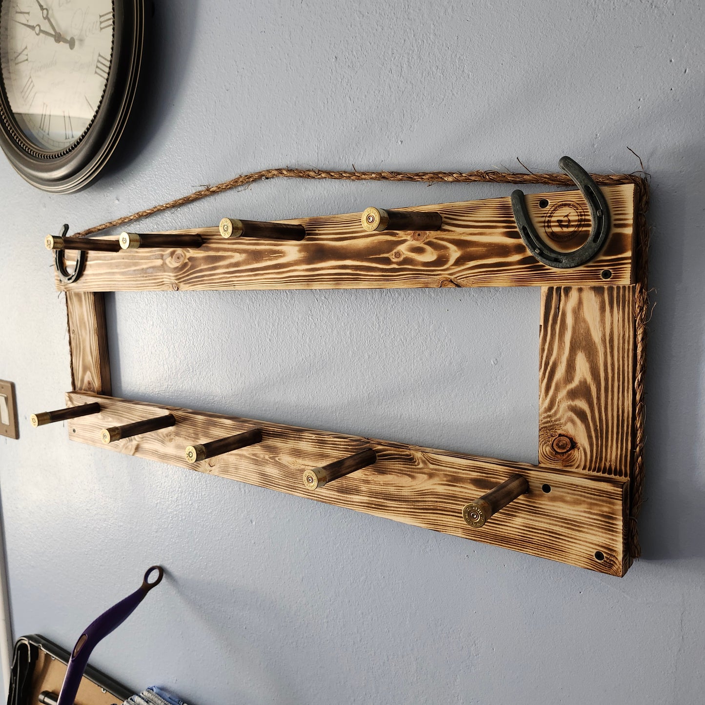 9CR -9 Coat Rack Hat Rack Functional Western Decor