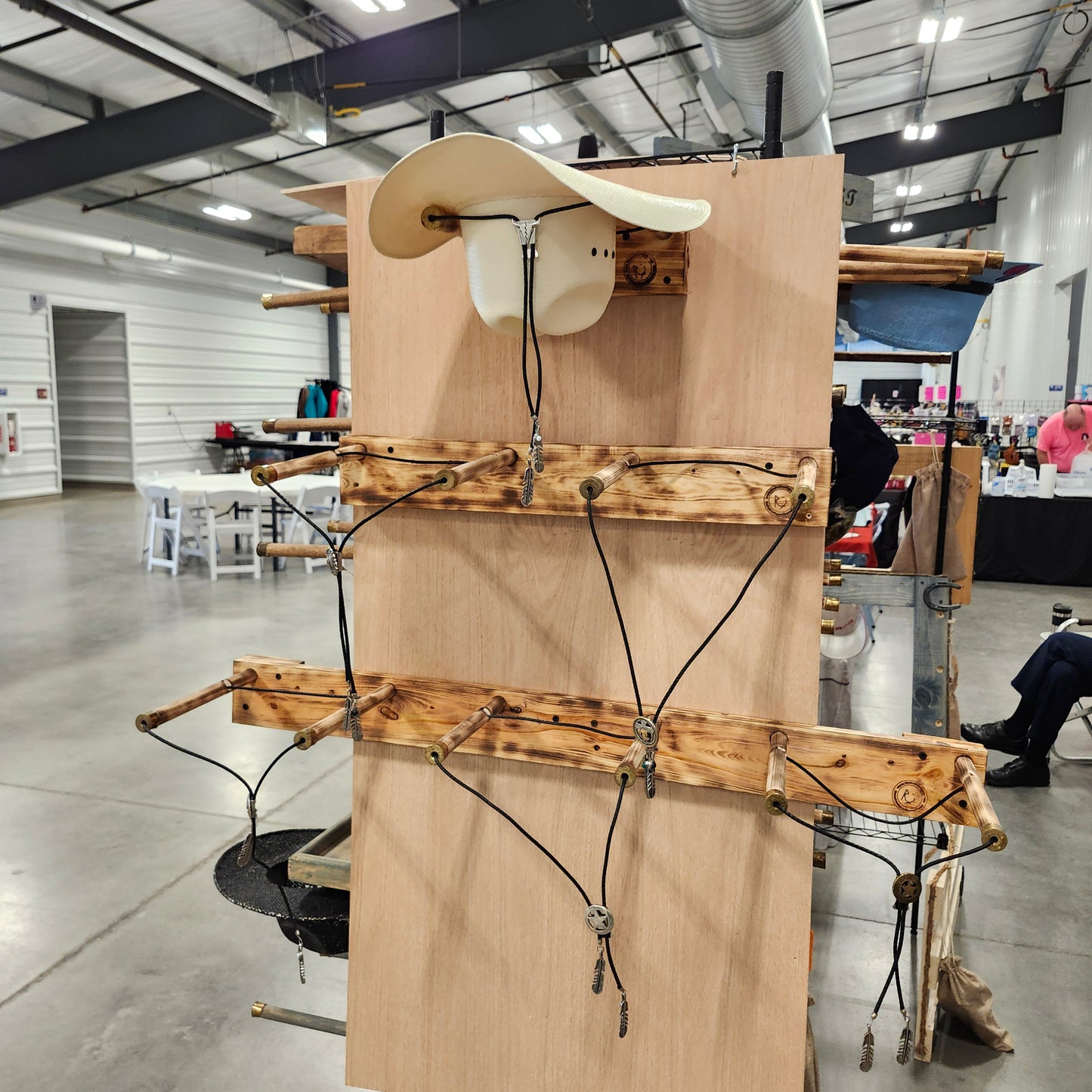 COWBOY TRAILER RACK 4 HAT - Cowboy Hat Rack - Functional Western Decor CAMPER Cowboy hat hanger