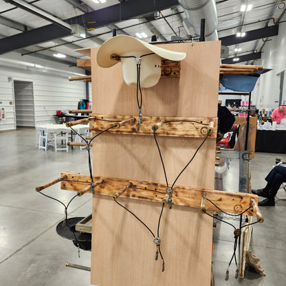 COWBOY TRAILER RACK 4 HAT - Cowboy Hat Rack - Functional Western Decor CAMPER Cowboy hat hanger