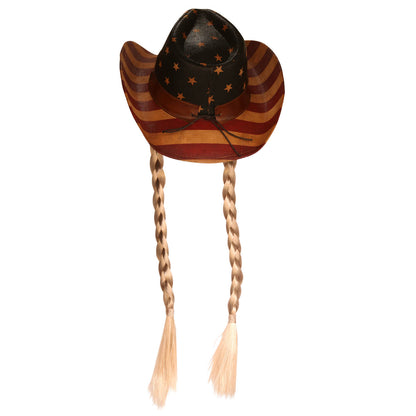 Frobie Keith American Flag Classic Cowboy Hat