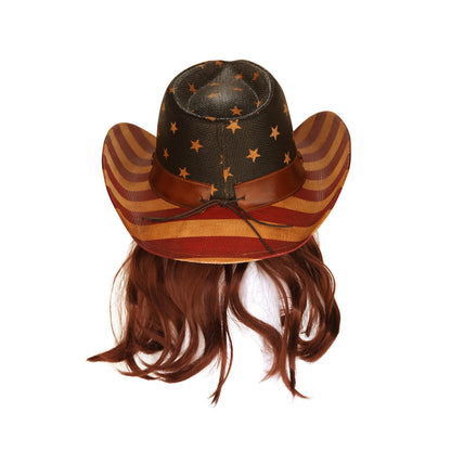 Frobie Keith American Flag Classic Cowboy Hat