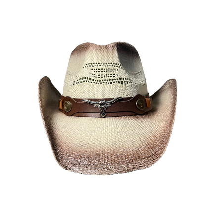Brown Burnt Bull Cowboy Hat