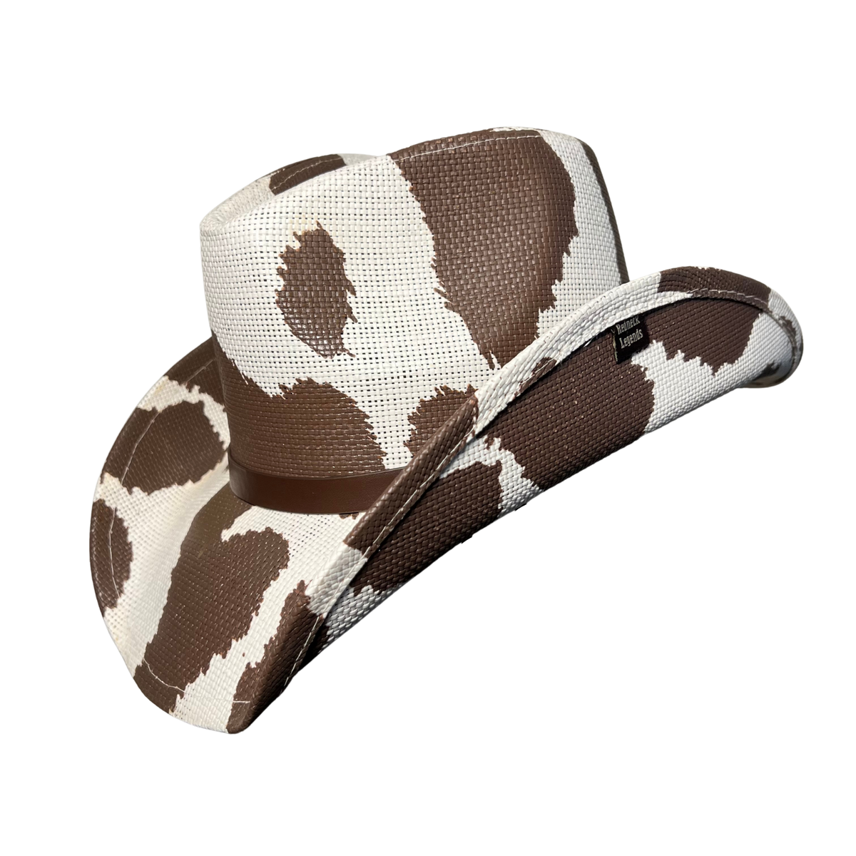 Brown Cow Print Cowboy Hat