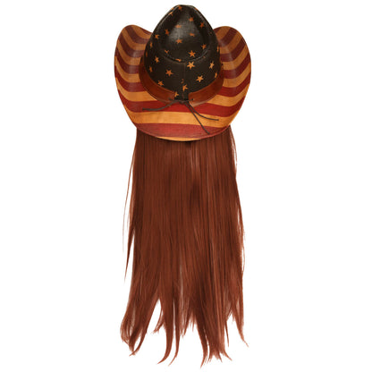 Frobie Keith American Flag Classic Cowboy Hat