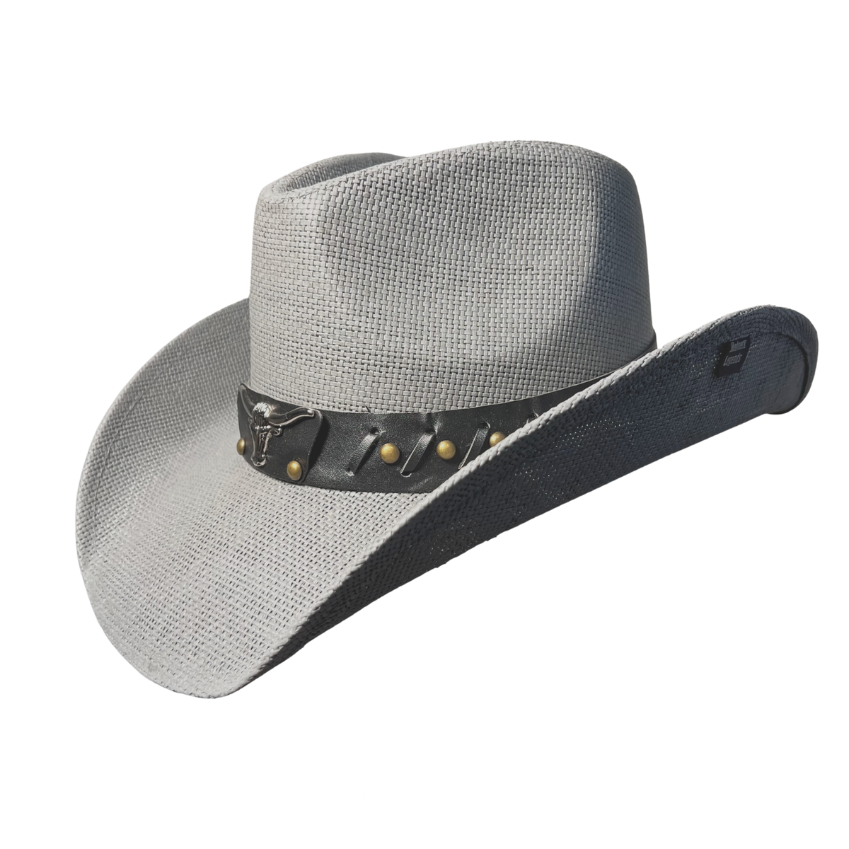 Gray Longhorn Bull Cowboy Hat