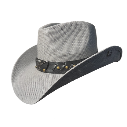 Gray Longhorn Bull Cowboy Hat