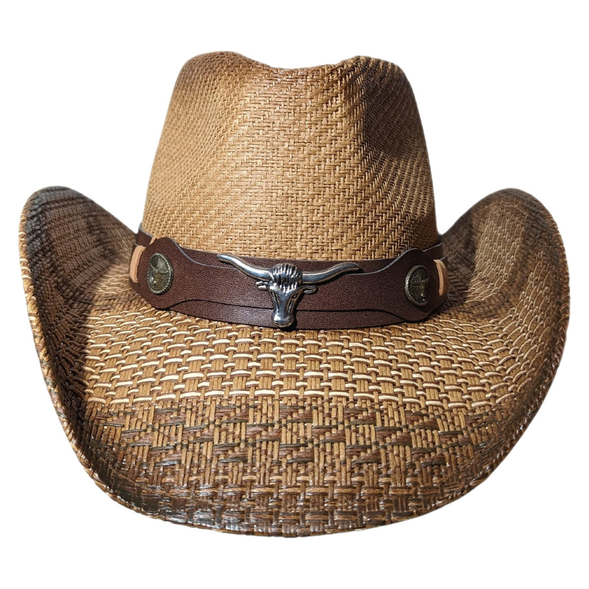 Brown Longhorn Bull Cowboy Hat
