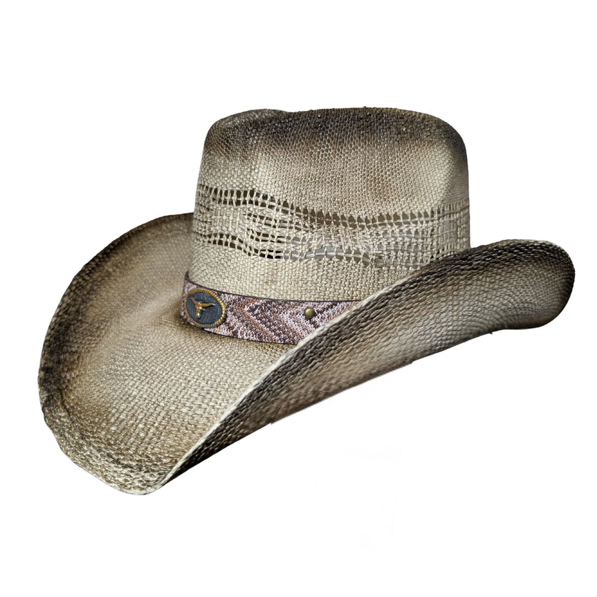 Rusty Longhorn Bull Cowboy Hat