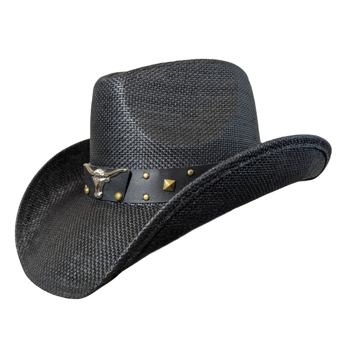 Black Longhorn Bull Cowboy Hat