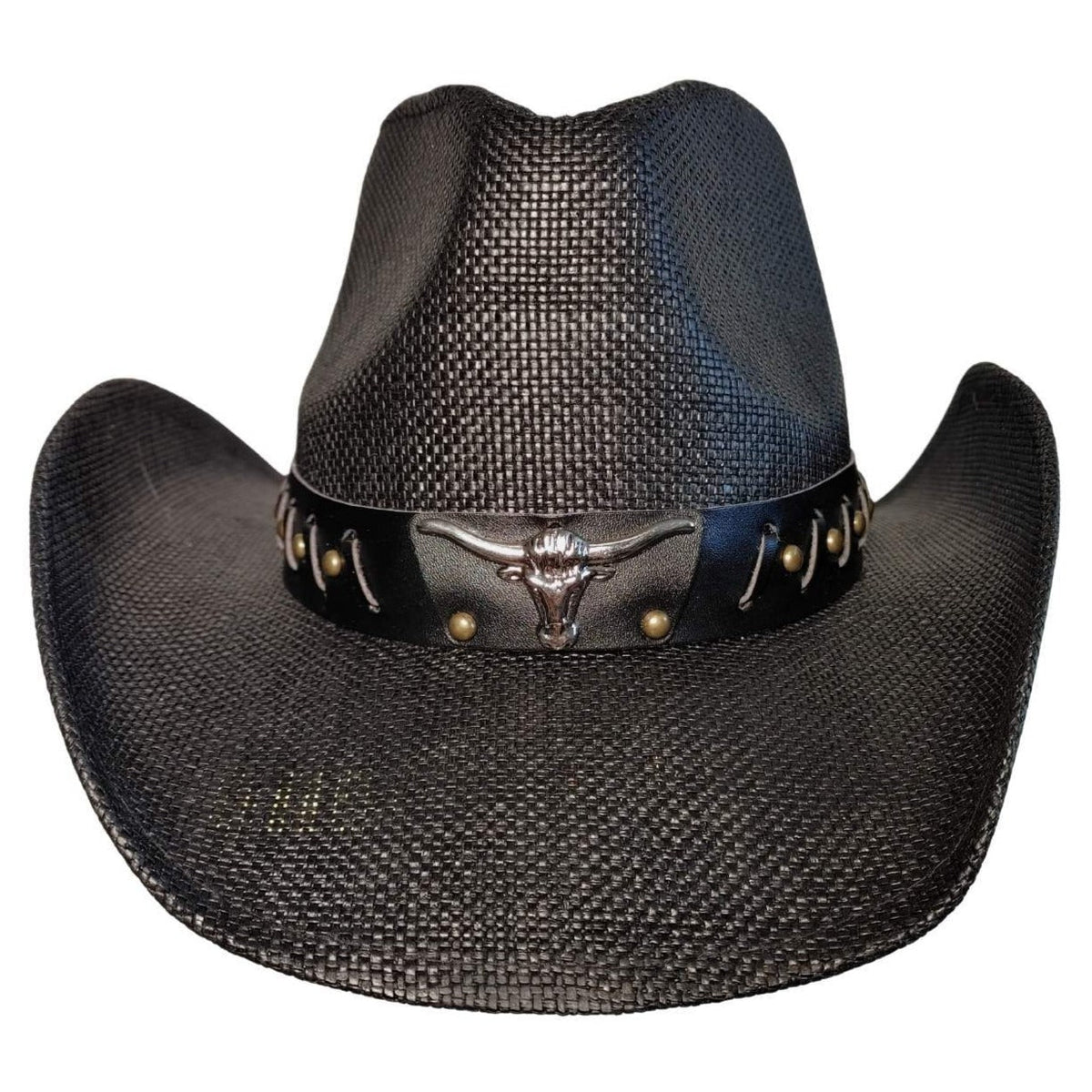 Black Longhorn Bull Cowboy Hat