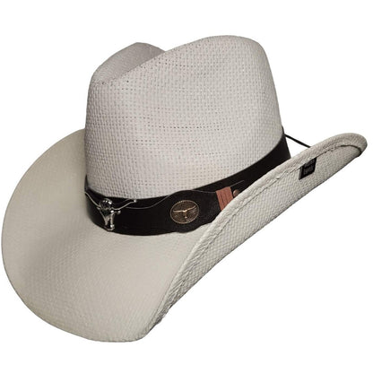 White Longhorn Bull Cowboy Hat