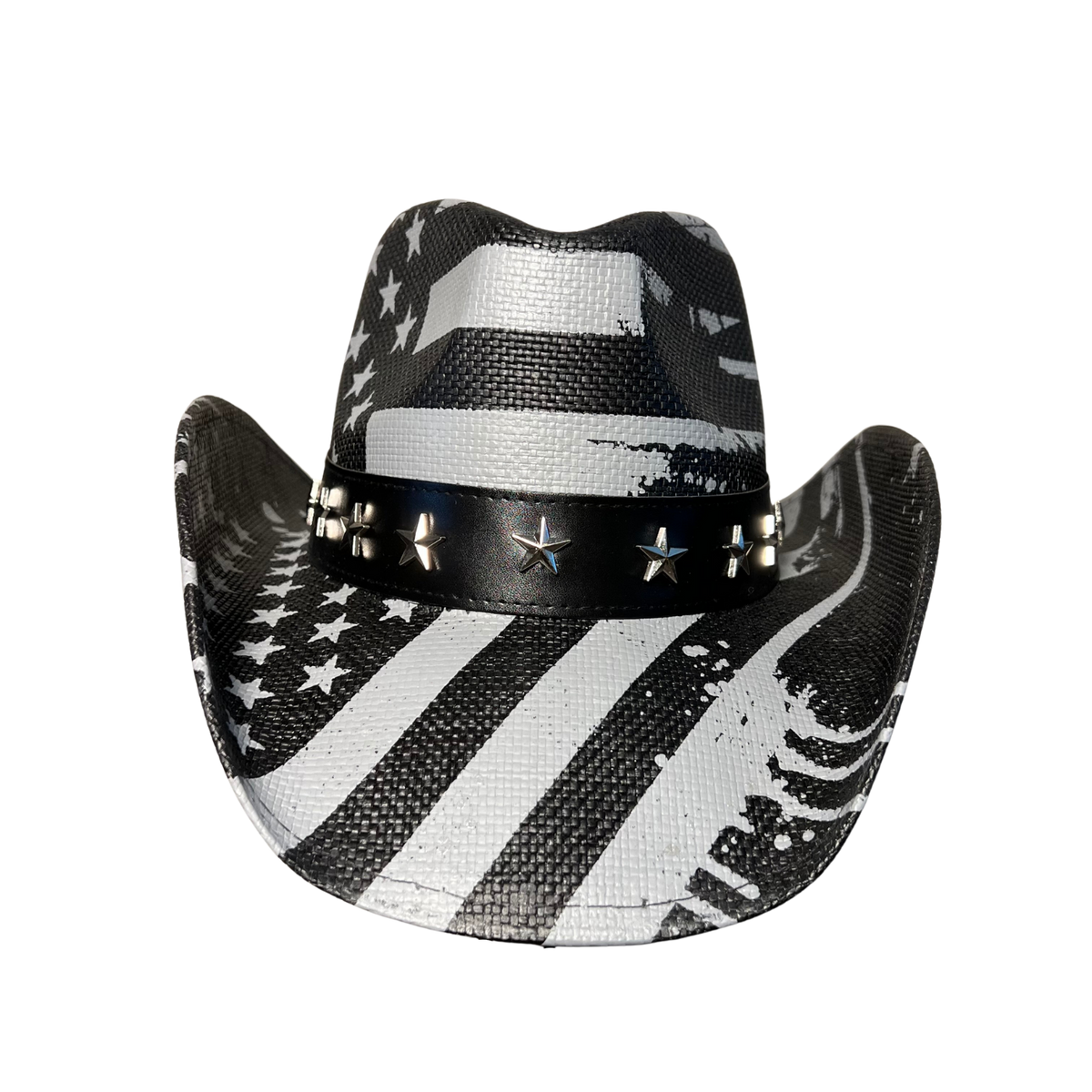 Black USA Drip Cowboy Hat