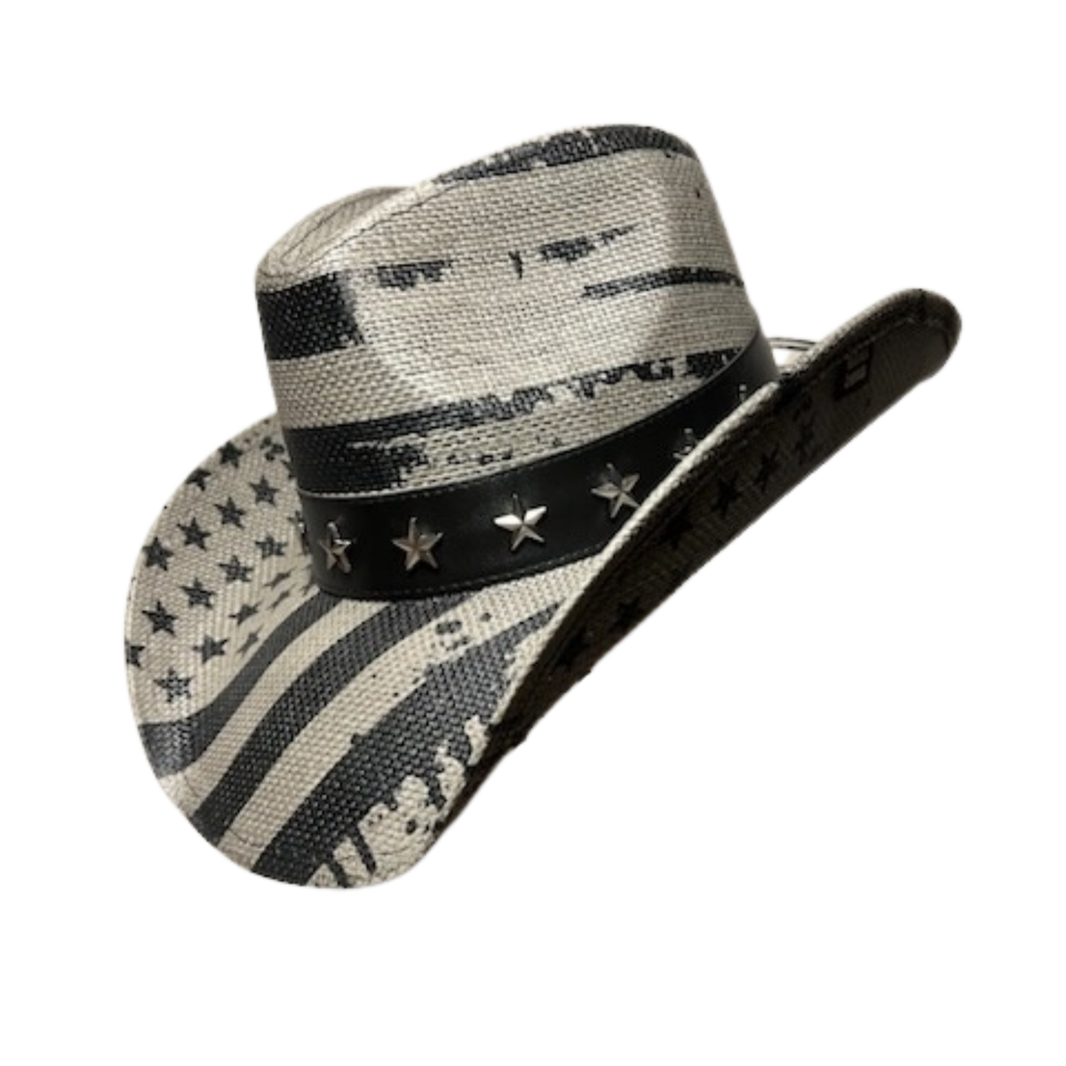 Gray USA Drip Cowboy Hat