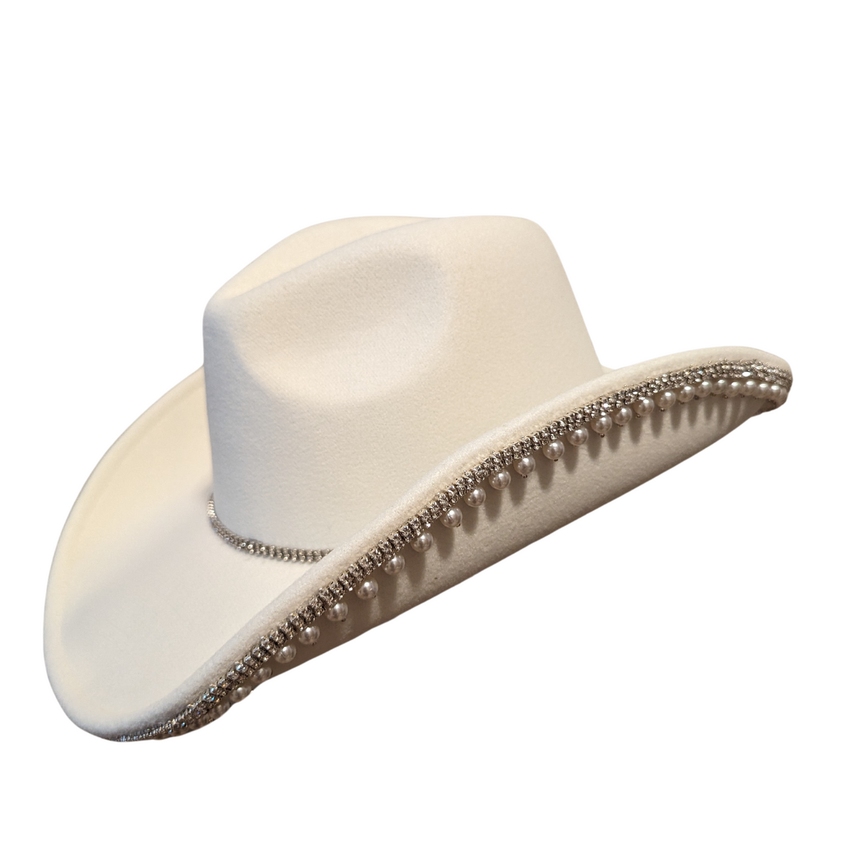 Ivory Pearl Designer Cowboy Hat