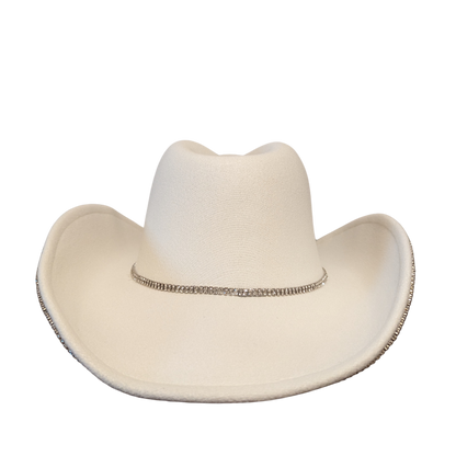 Ivory Pearl Designer Cowboy Hat