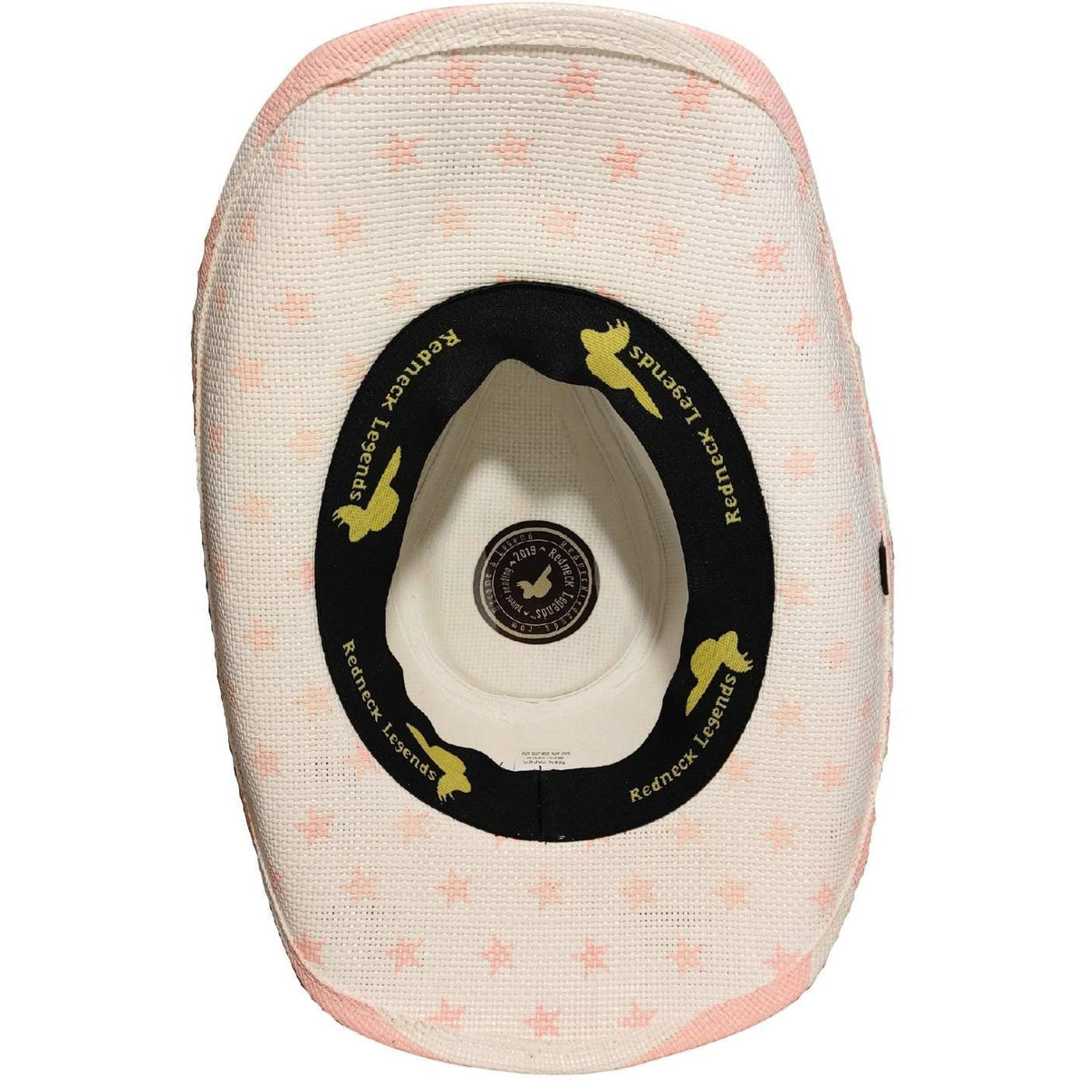 White & Pink American Flag Cowboy Hat