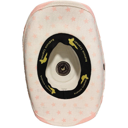 White & Pink American Flag Cowboy Hat