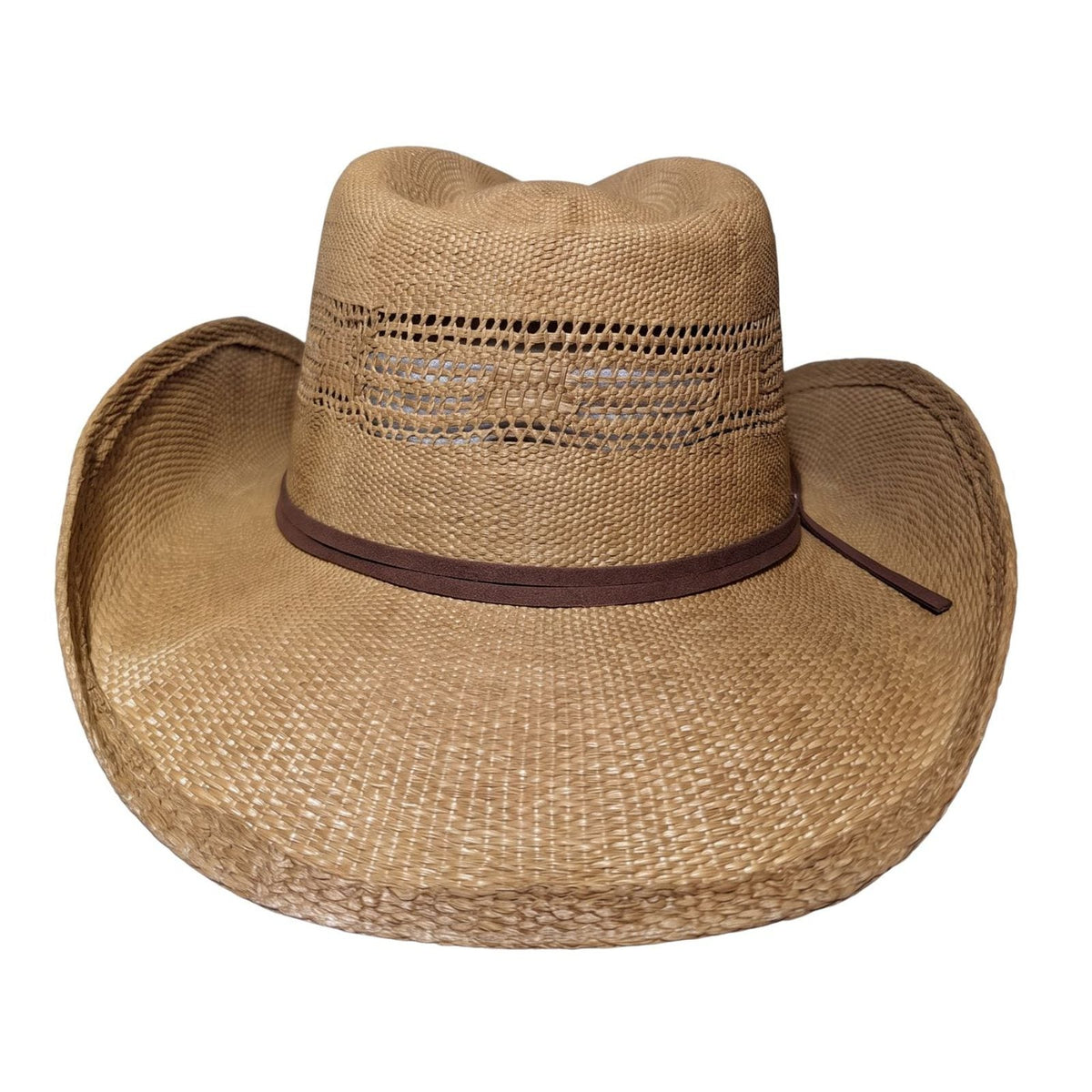 All Tan Open-Weave Cowboy Hat