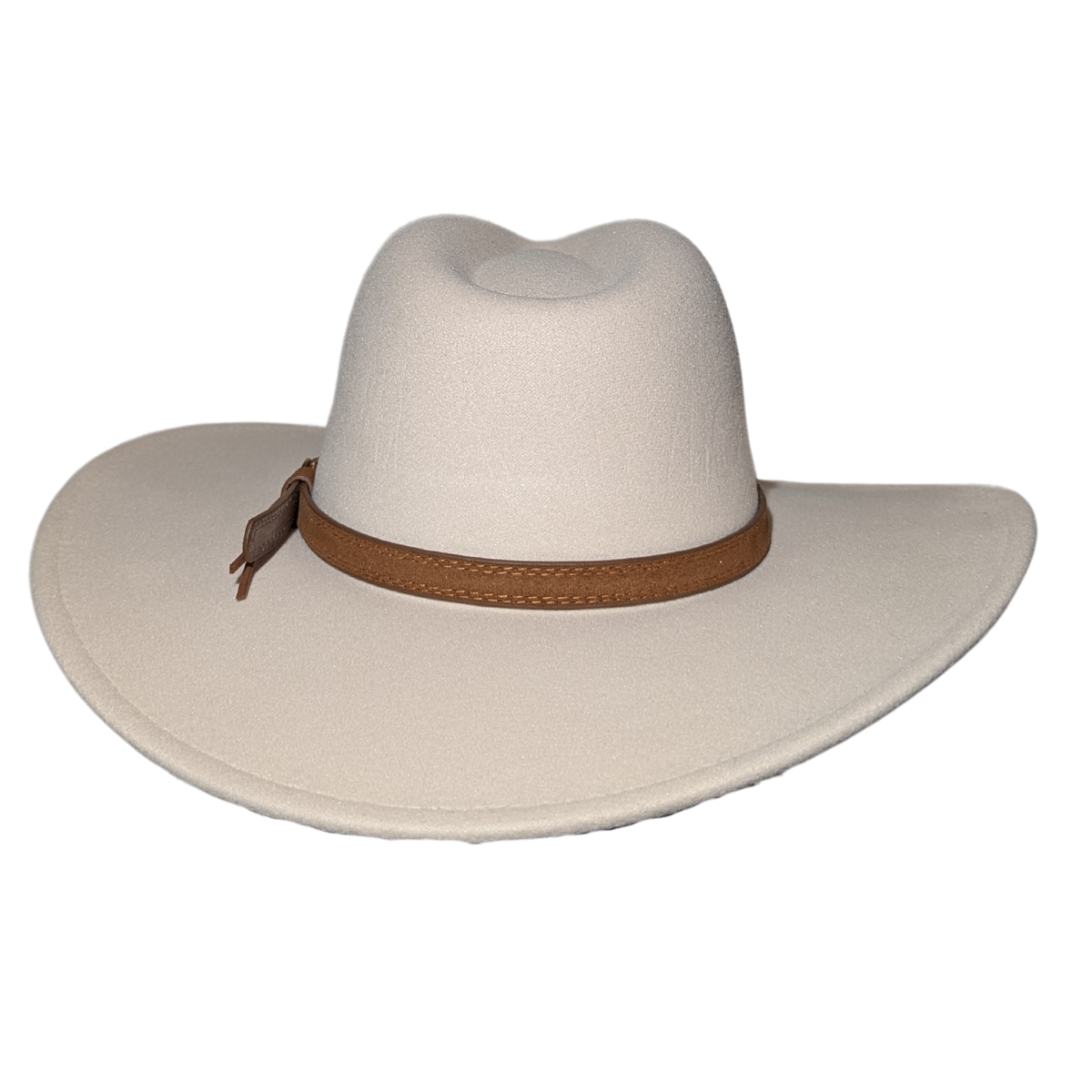 Ivory Western Fedora Hat