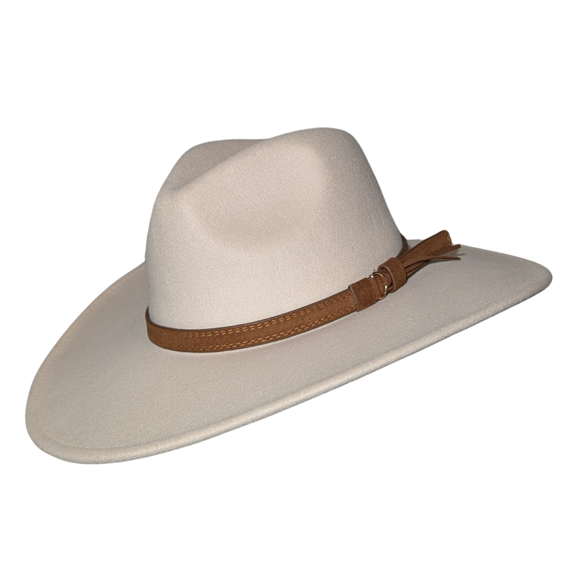 Ivory Western Fedora Hat