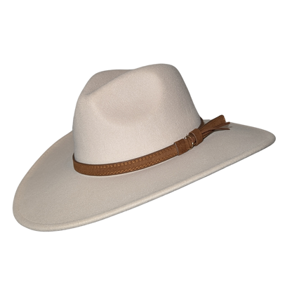 Ivory Western Fedora Hat