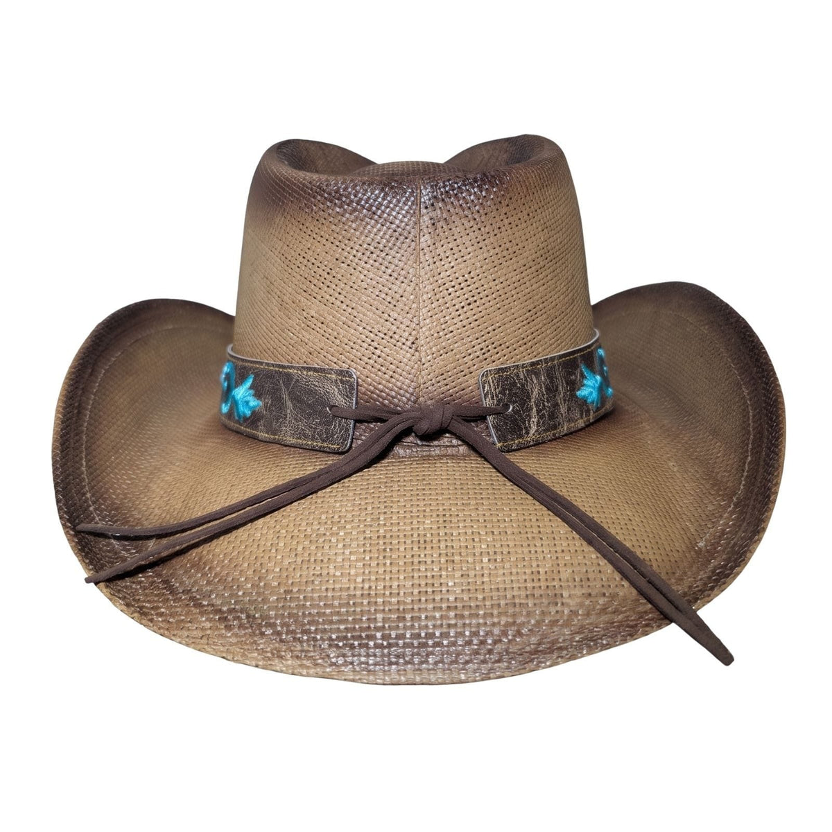 Turquoise Rose Concho Cowboy Hat