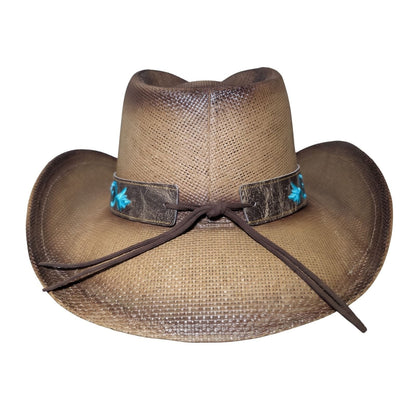 Turquoise Rose Concho Cowboy Hat