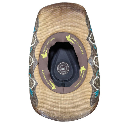 Turquoise Rose Concho Cowboy Hat