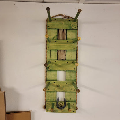 4V - Cowboy Hat Rack - 4 Hat Vertical Functional Western Decor Cowboy hat hanger