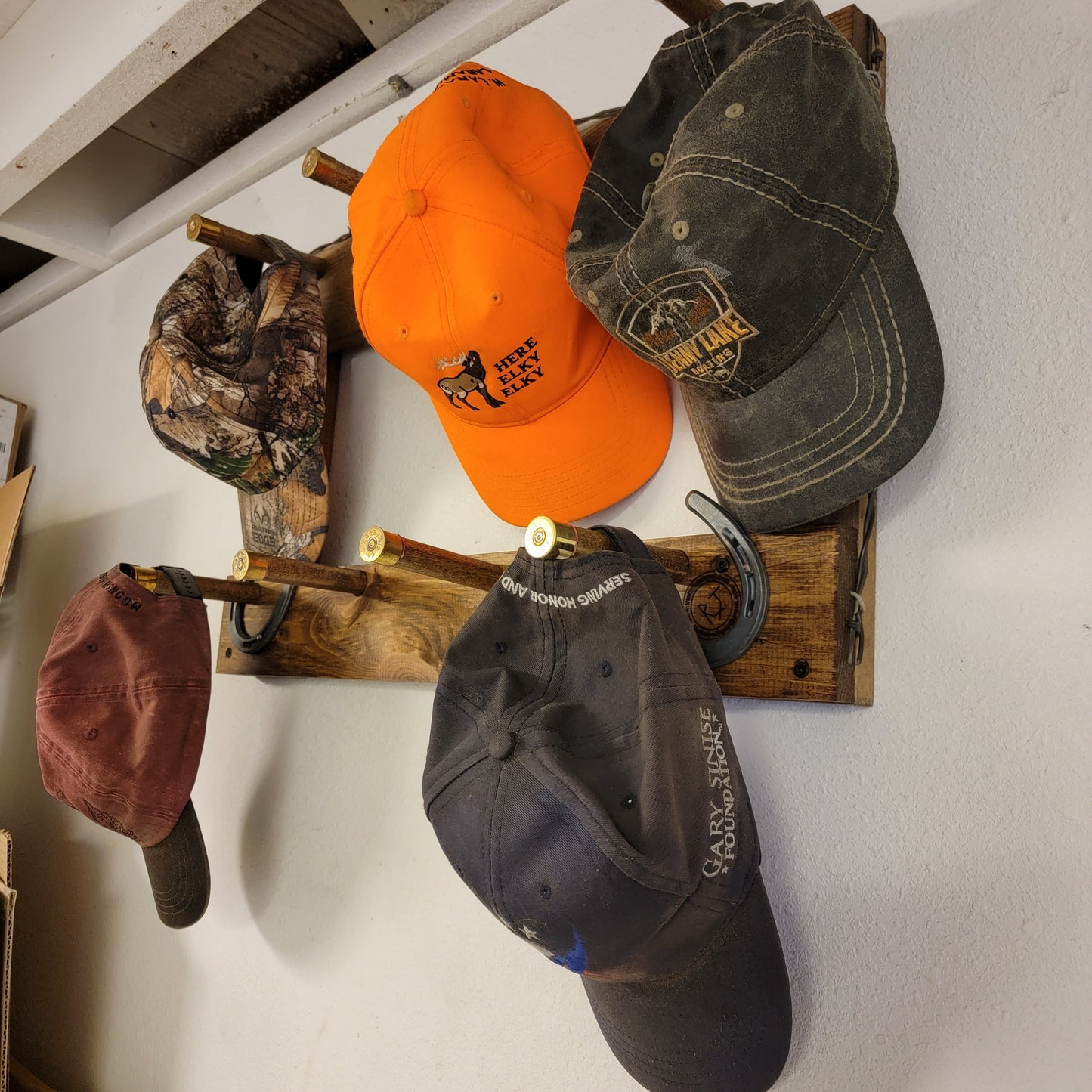 8BL - Ball Cap Hat Rack - 8 Baller Functional Western Decor