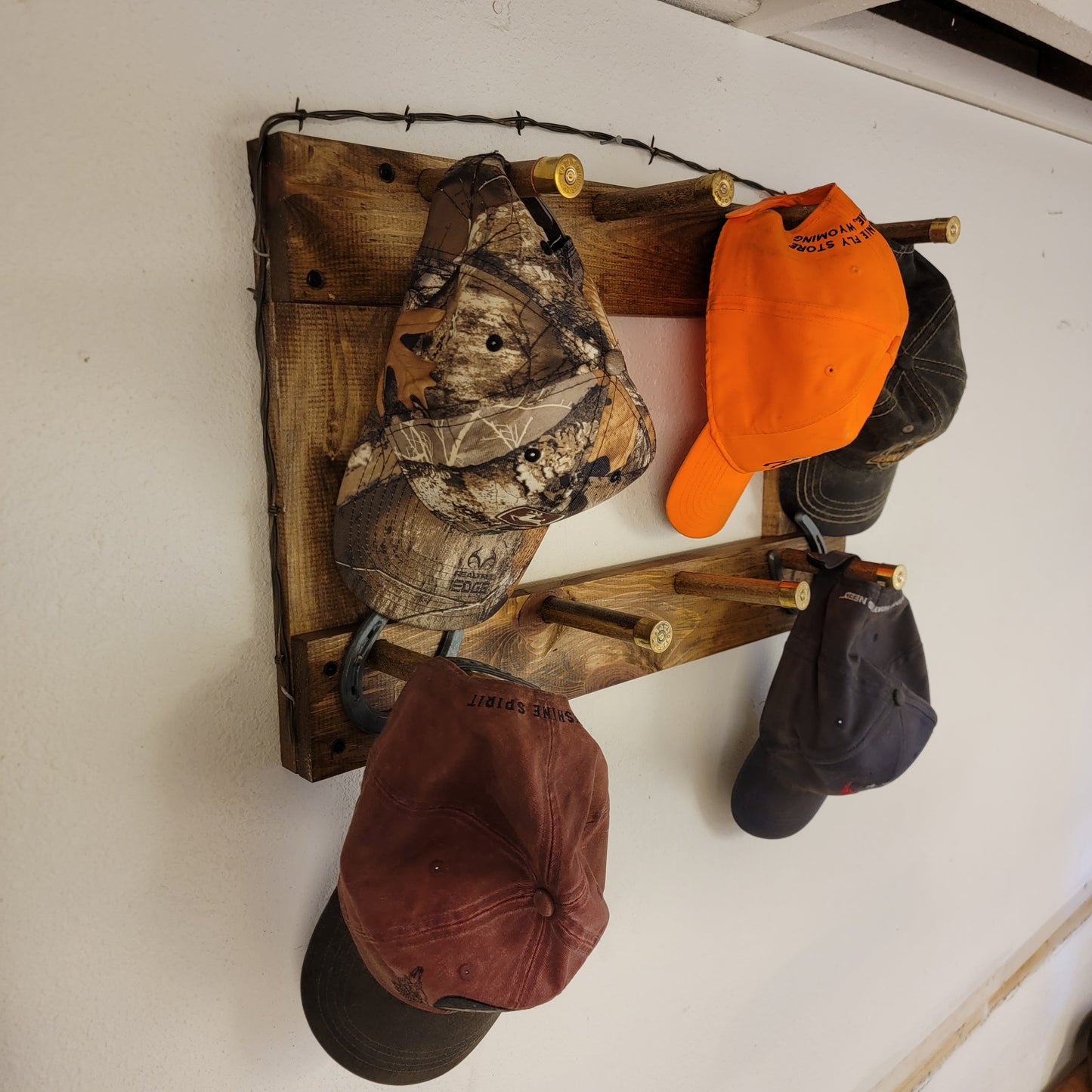 8BL - Ball Cap Hat Rack - 8 Baller Functional Western Decor