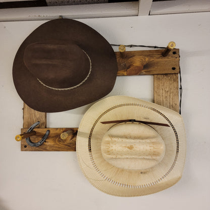 8BL - Ball Cap Hat Rack - 8 Baller Functional Western Decor