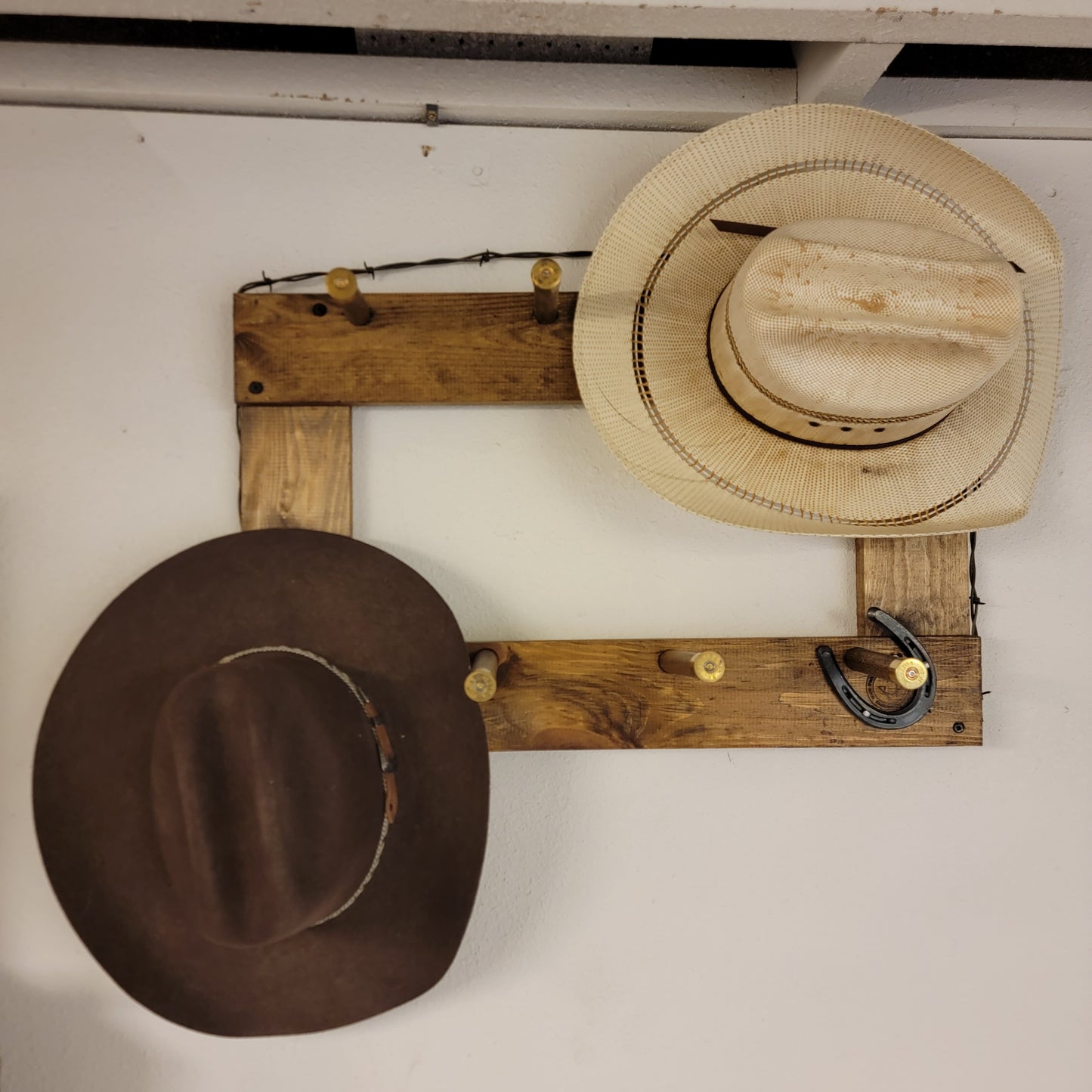 8BL - Ball Cap Hat Rack - 8 Baller Functional Western Decor