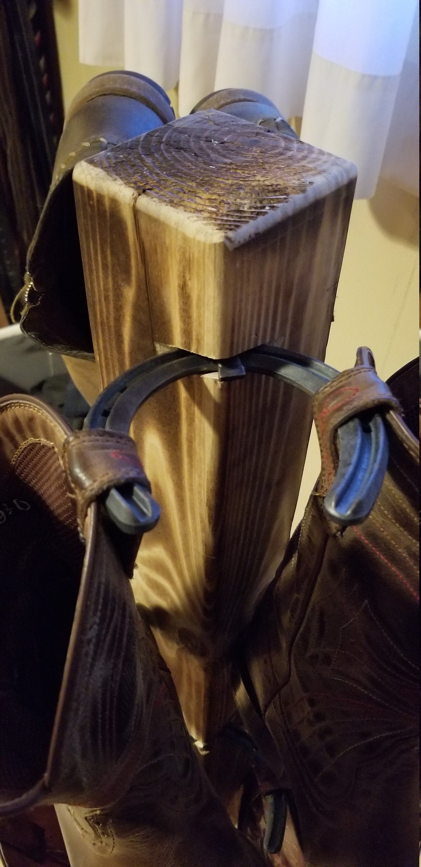 Bootbarn Hat Rack 6BT - Cowboy Boot Rack - 6 Cap Boot Tree – The Hat Rack Guy