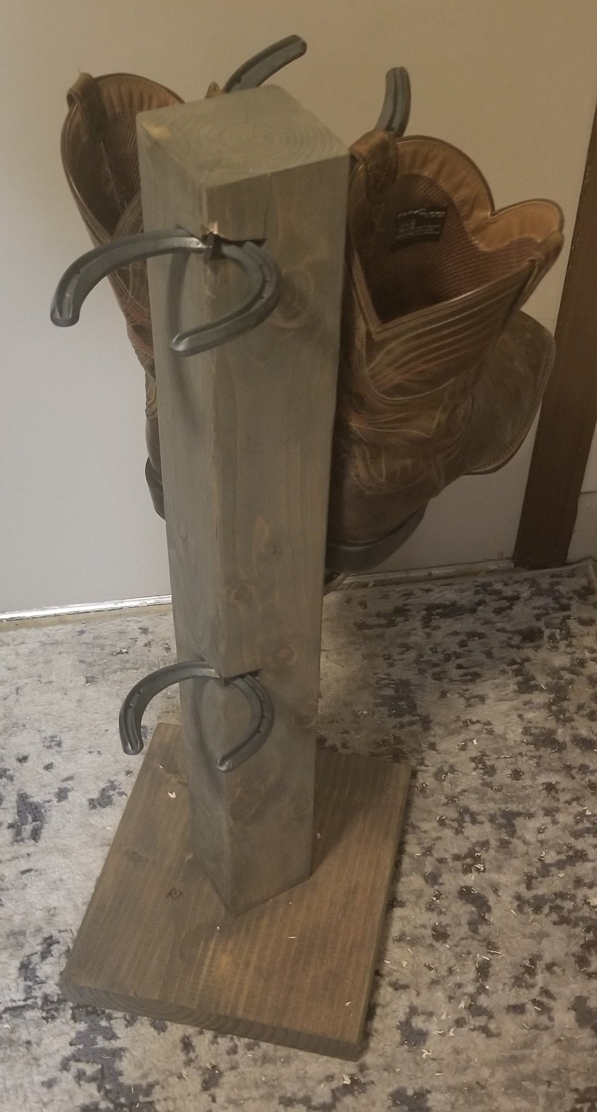 Boot Rack Tree The Floor Commander: 4 Pair Cowboy Boot Floor Stand – The Hat Rack Guy